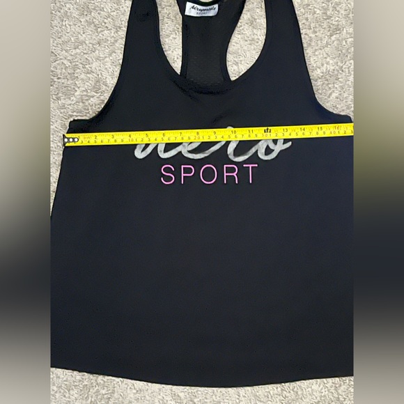 Aeropostale Black Mesh Sport Tank - Picture 6 of 7